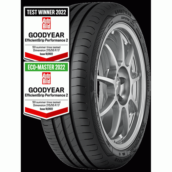 A.GUMA 225-50R17 EFFIGRIP PERF-2 98V XL FO, GOODYEAR