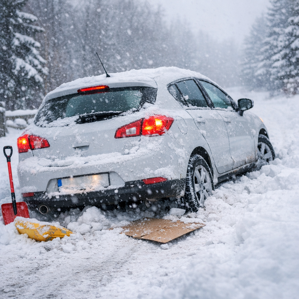 Praktični savjeti, ukoliko auto zapne u snijegu!