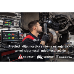 Sigurna vožnja počinje s pregledom sistema oslanjanja vozila!